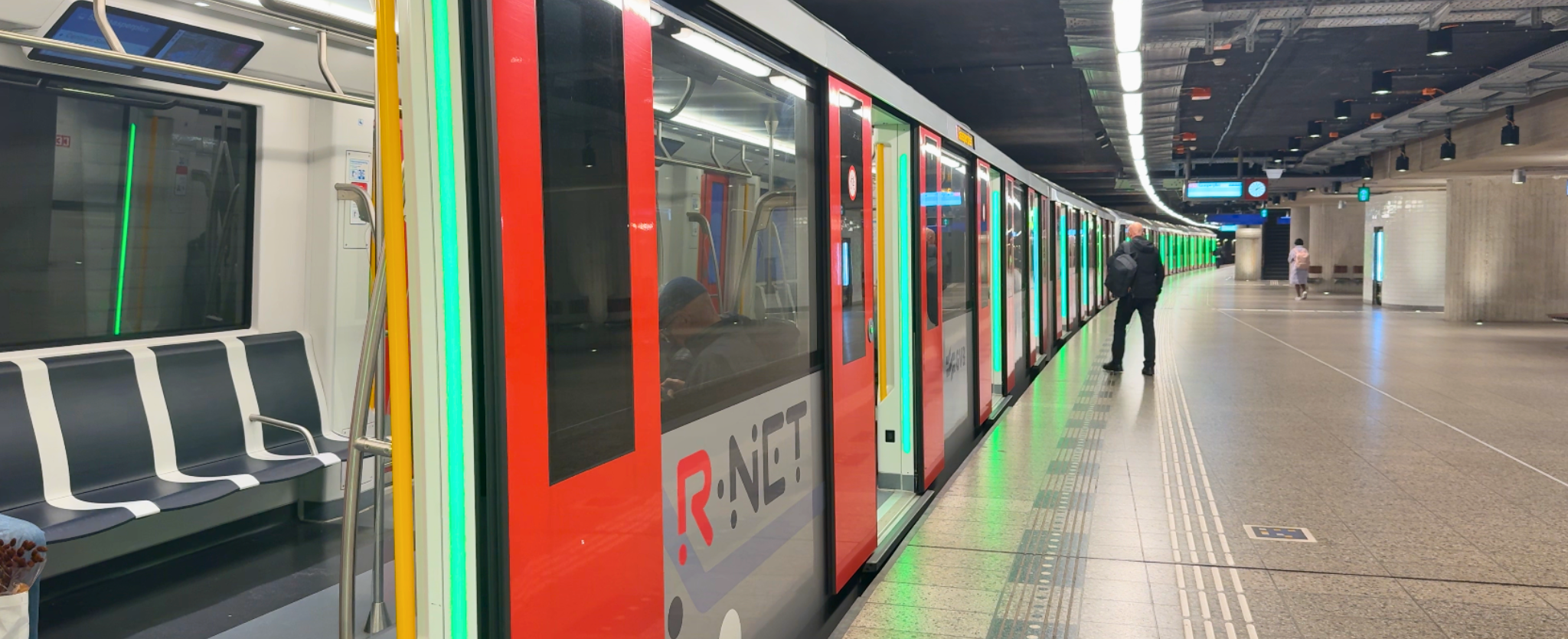 El metro en Ámsterdam.