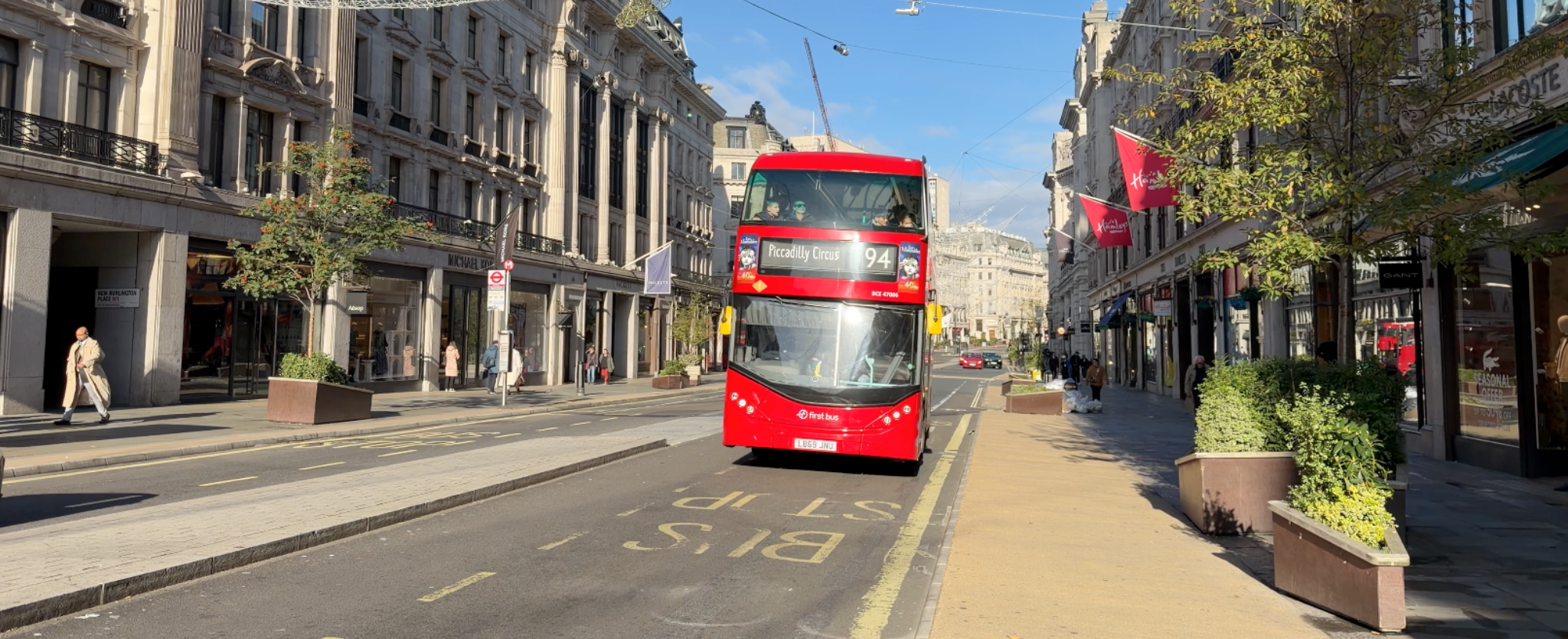 Bus de dos pisos en Londres.