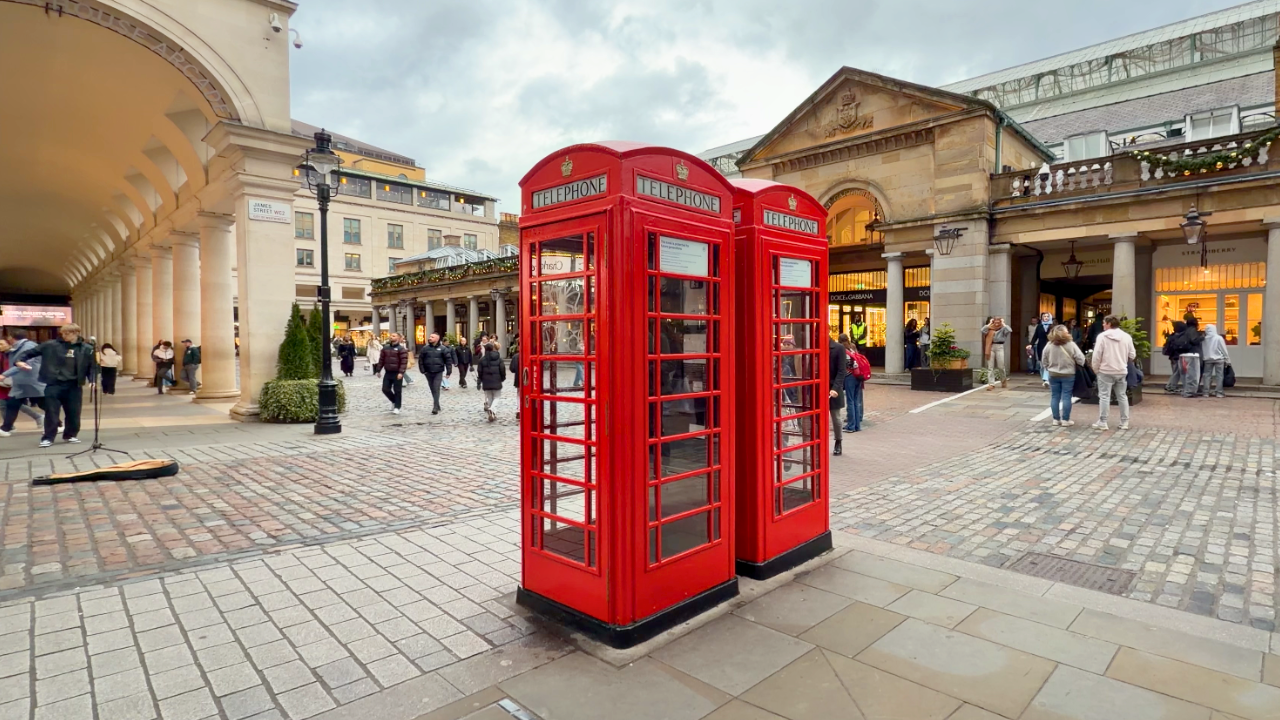 Cabinas rojas en Londres.